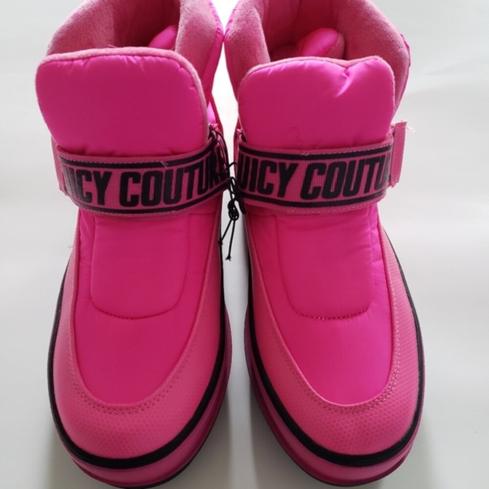 Hot Pink Juicy Couture Veronica Puffer Snow Boots Shoes Size 10M